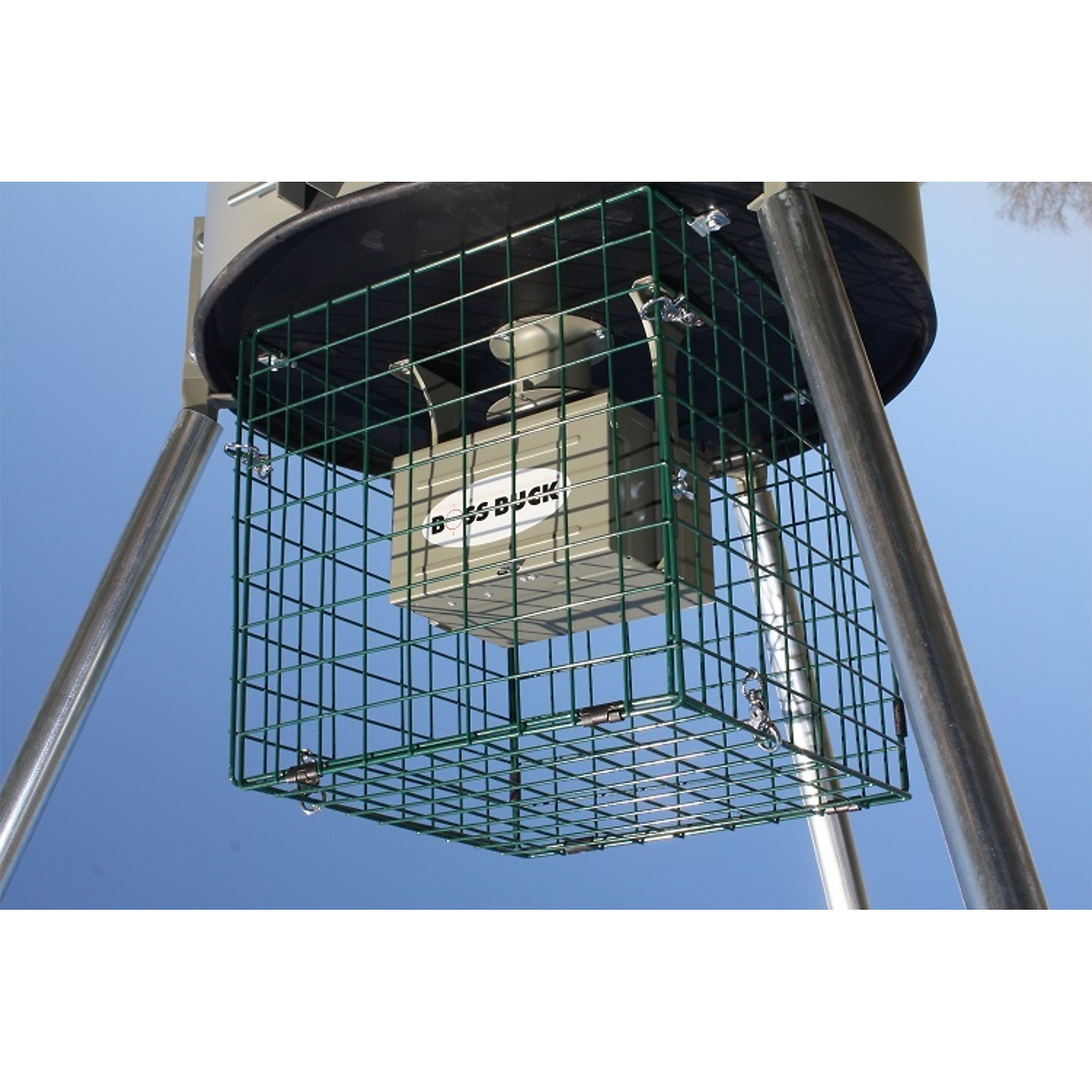 Boss Buck, Varmint Cage Square - Fits 55 Gal. Drum, Color Gray, Model# BB-544